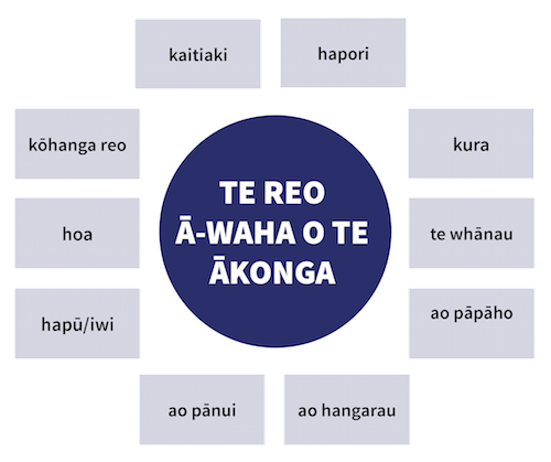 He whakaahua e whakaatu ana i te ariā mō te reo ā-waha o te ākonga.